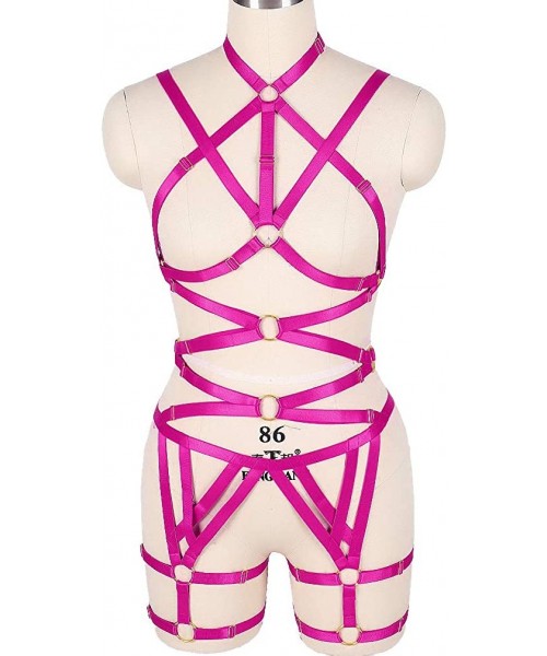 Garters & Garter Belts Female Body Harness Bra Garter Soft Hollow Carnival Dance Accessories Punk Gothic Adjustable Belt(0012...