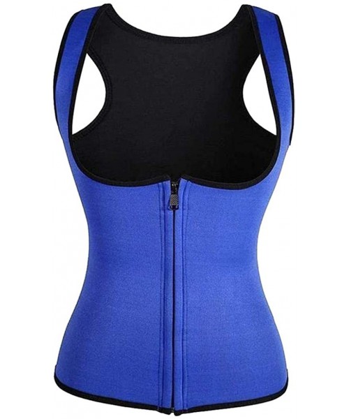 Shapewear Women Solid Sport Body Vest Fitness Corset Waist Trainer Workout Slimming (Size S-XXXL) - Sky Blue - CO196SQSSIX