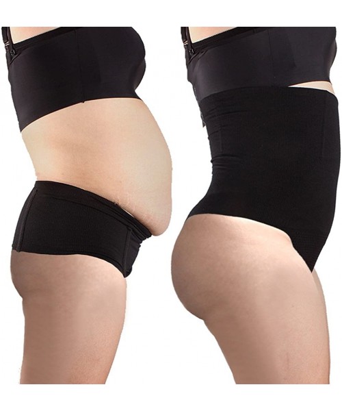 Shapewear Women's Butt Lifter Shaper Seamless Tummy Control Waist Thigh Slimmer - Black - CU17YC8K754