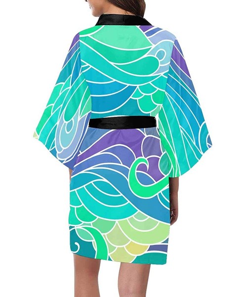 Robes Custom African Animals Pattern Women Kimono Robes Beach Cover Up for Parties Wedding (XS-2XL) - Multi 5 - CG194WYS4CD