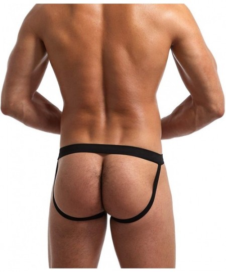 Briefs Men's Jockstrap Underwear Sexy Cotton Jock Strap Briefs - Z-black - CD193LQAR59