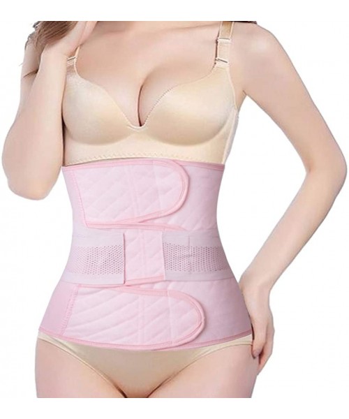 Shapewear Post Belly Band Postpartum Recovery Belt Girdle Belly Binder- Cotton - Pink 2 - CK18IS737QI