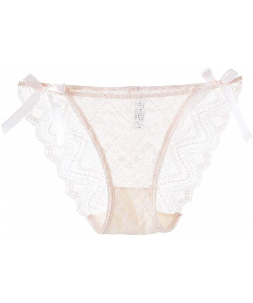 Bustiers & Corsets Sexy Lingerie Lace Brief Underpant Sleepwear Underwear M-XL - Pink - CB199UE7NGX