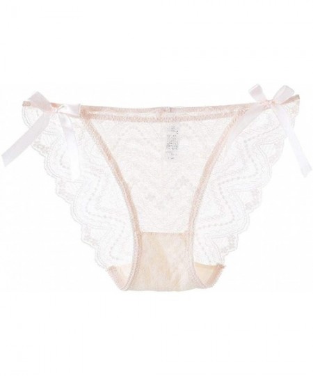 Bustiers & Corsets Sexy Lingerie Lace Brief Underpant Sleepwear Underwear M-XL - Pink - CB199UE7NGX