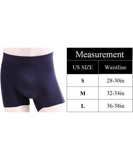 Boxer Briefs Men's 3 Pack Ultra Soft Comfy Boxer Brief Breathable Cotton Stretch Trunks Underwear U1 - 4 Seamless Group - C51...
