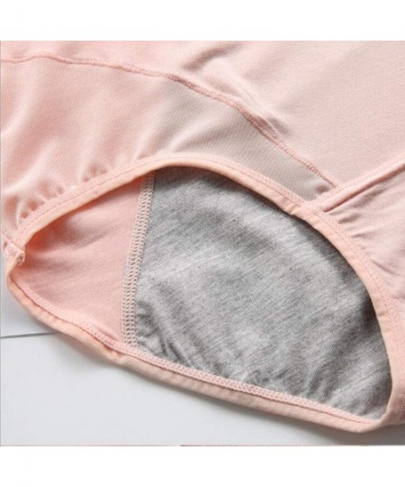 Panties Period Panties Menstrual Underwear Breathable Ladies briefing Simple Clean Underwear - Black Blue Shrimp - CH18U0AK988