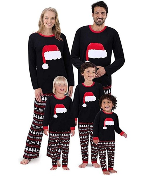 Sets Christmas Holiday Family Matching Sleepwear Pajamas Set Couples Pajamas - Kids - CS18I45A5M6