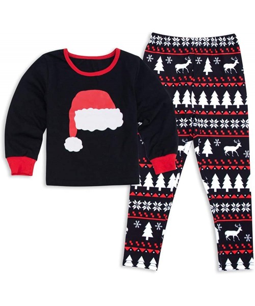 Sets Christmas Holiday Family Matching Sleepwear Pajamas Set Couples Pajamas - Kids - CS18I45A5M6