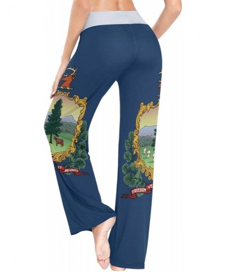Bottoms Women's Loose Casual Comfy Pajama Pants Drawstring Palazzo Wide Leg Lounge Pants - Color25 - CM1999H59YL
