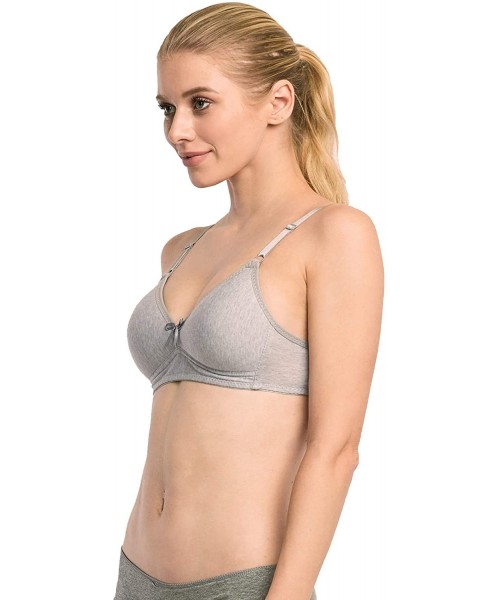 Bras 6 Packs No Wire Full Cup Wireless Padded Wire Free Bra A/B/C/D - 4255n3 - C6199R5HMXH
