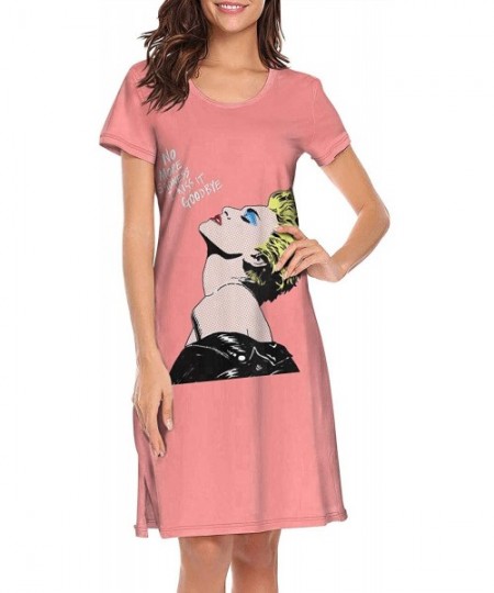 Nightgowns & Sleepshirts Madonna-Drawing- Soft Nightgowns Long Nightdress Sleepshirts Nightwear for Women Girls - White-134 -...