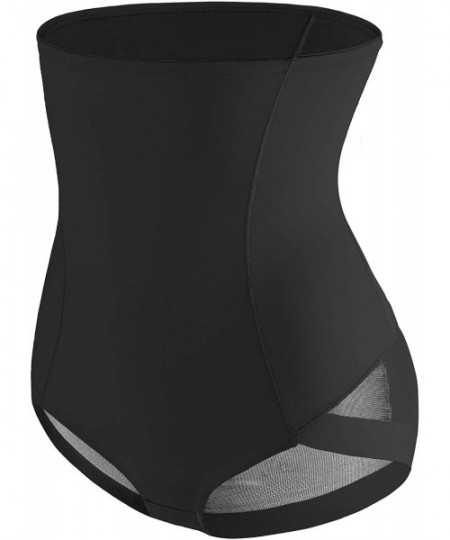 Shapewear Women's Body Shaper High Waist Cincher Trainer Seamless Slimming Waist Tummy Control Panty Brief - Thong Black - C2...