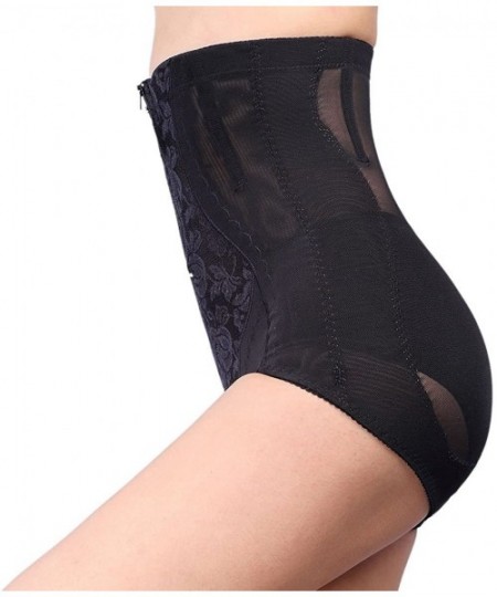 Shapewear Women's Tummy Control Shaper Panty Waist Cincher Girdle Zipper Closure Shapewear - Black - CT18E9O3WTU