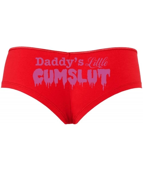 Panties Daddys Little Lil cumslut Cum Slut DDLG BDSM Owned Boyshort - Raspberry - CR18STEXRGU