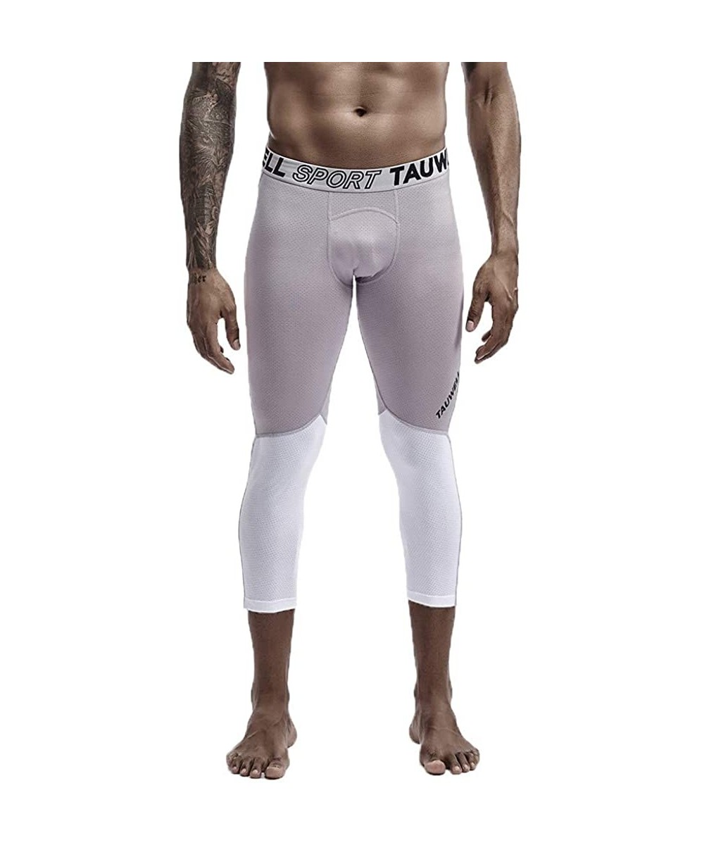 Thermal Underwear Men's Dry Fit Compression Pants Workout Running Leggings Crop Dry Cool Sports Tights Baselayer Yoga Rashgua...