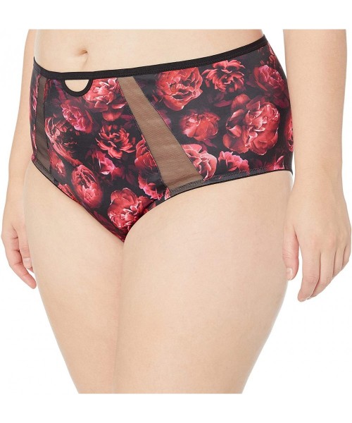 Panties Women's Plus Size Soraya High Waist Brief - Dark Rose - CS18CH92NH8