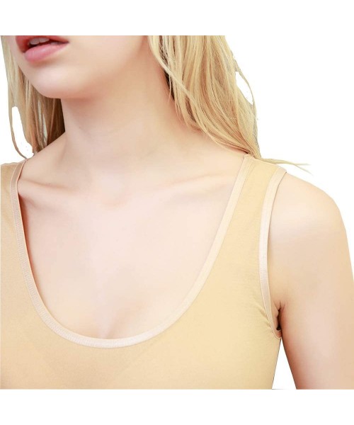 Shapewear Women's Seamless Shapewear Tank Top Compression Firm Tummy Control Slimming Shaping Pack of 2 - White*1 +Beige*1 - ...