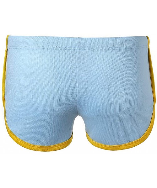 Thermal Underwear Sexy Mens Flat-Corner Trendy Underwear - Light Blue - CW18RZ9I89N