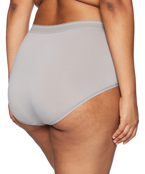 Panties Plus Size Breathe Freely Brief Panty - Graphite Gray - CZ182MKXZ7H