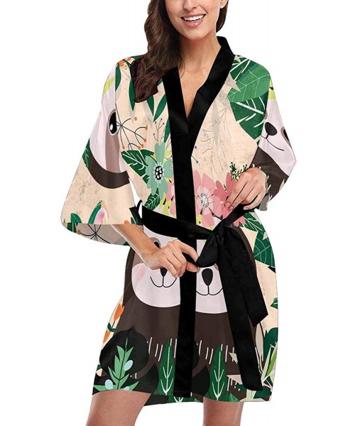 Robes Custom Winter Snowflake Blue Women Kimono Robes Beach Cover Up for Parties Wedding (XS-2XL) - Multi 5 - CY194S4S534