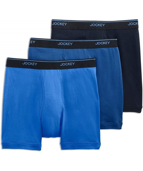 Boxer Briefs Men's Underwear Staycool Boxer Brief - 3 Pack - True Navy/Mimas Blue/Royal Blue - CY18T75LMI8