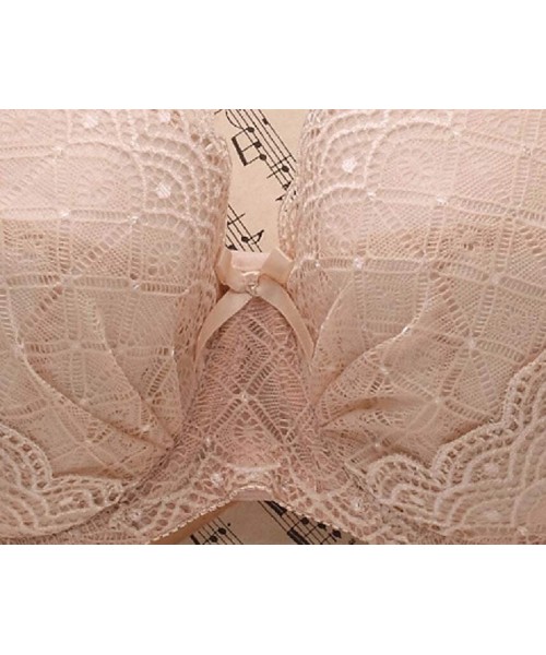 Bras Women Minimizer Floral Lace Non Padded Full Coverage Plus-Size Underwire Bra - 1 - CT19397DX40