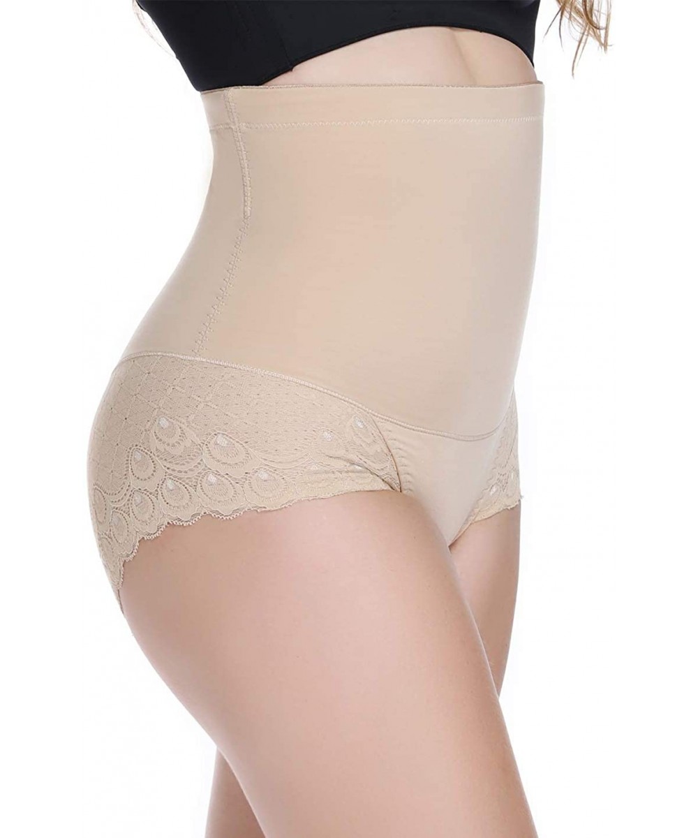 Panties Women's Tummy Control Shapewear Panties high Waisted Body Shaper Briefs - Nude - C418LDUNSXK