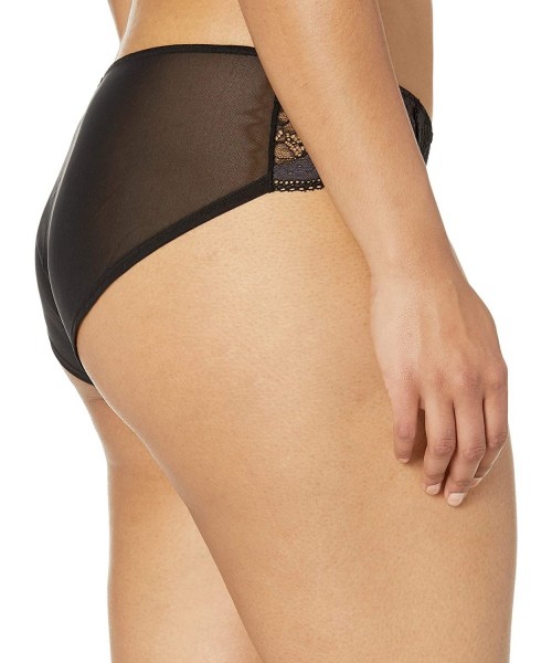 Panties Women's Plus Size Clara Lace Brief - Charcoal/Black - CO18QUNOM5E
