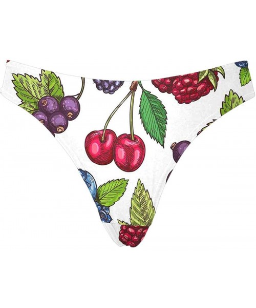 Panties Purple Geometric Pattern Women's Classic Thongs Breathable Soft Panties Underwear - Multi 10 - C71986L8609