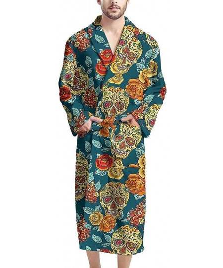 Robes Men Women Robes Long Sleeve Soft Cotton Shawl Bathrobe Couple Wedding Sleepwear Gifts Spa Kimono Robe Lightweight Perso...