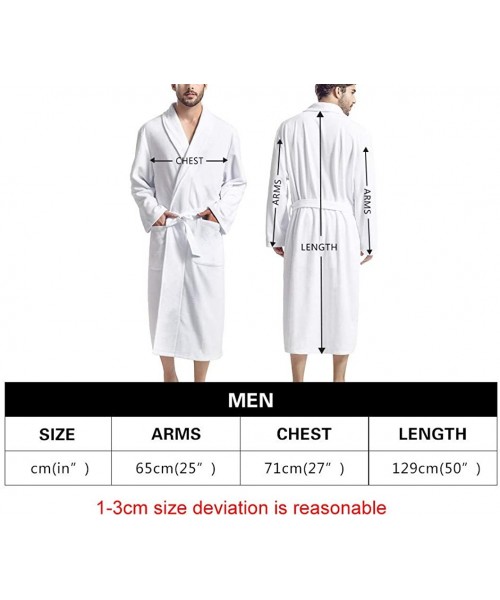 Robes Men Women Robes Long Sleeve Soft Cotton Shawl Bathrobe Couple Wedding Sleepwear Gifts Spa Kimono Robe Lightweight Perso...
