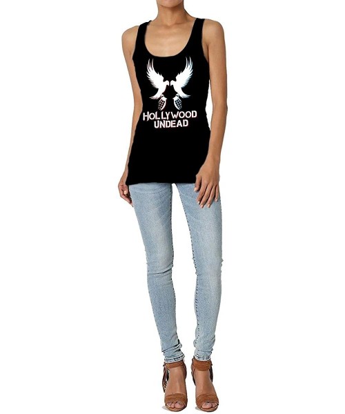 Camisoles & Tanks Hollywood Undead Womans Senior Round Neck Polyester Pattern Vest - CP1966NQOLK